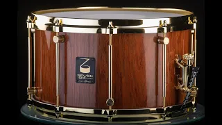 Seven Six Drum Company 8x14 Jatoba Brazilian Cherry Custom Snare Drum w/ Ludwig Diecast Hoops Demo