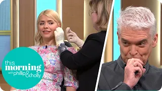 Holly Gets Her Ears Pierced Live in the Studio | This Morning