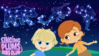 Emma and Jack's Adventure in the Starry Night Sky | Children's Story | Singing Plums Kids Club