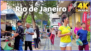 【4K】WALK 🇧🇷 COPACABANA DISTRICT — Rio de Janeiro, Brazil 2023