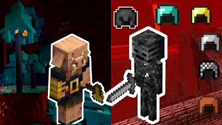 Piglin Brute Vs. All Wither Skeleton Wielding Armors