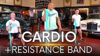 Full Body Cardio & Strength Resistance Band Workout for Seniors & Beginners