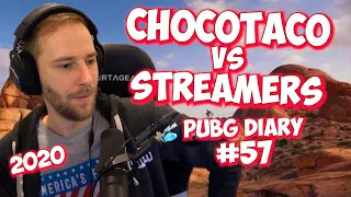 ChocoTaco vs Streamers | Streamer Vs Streamer | PUBG DIARY #57