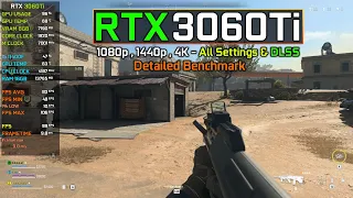 Call of Duty: Warzone 2.0 : RTX 3060Ti + I5 11400F - 1080p 1440p 4K All Settings(Detailed Benchmark)