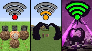 experiments on the wither storm with different Wi-Fi📶