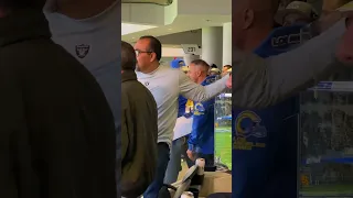 Angry L.A. Rams Fan is Back, Talking Smack to Raiders Fans 🤣 #shorts #raiders #larams #angryfan