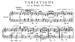 Czerny: La Ricordanza - Tema con Variazioni in E-Flat major Op. 33 - Hans Kann, 1966 - MHS 973