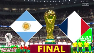 Argentina vs France FINAL - FIFA World Cup Qatar 2022 Full Match | Messi vs Mbappe | PES 21 Gameplay