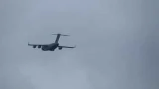 RAAF Boeing C17A Globemaster Departing Avalon Airport