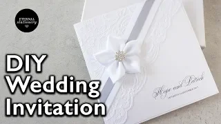 How to make an elegant lace invitation | DIY wedding invitations | Eternal Stationery
