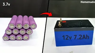 3.7 Volt Lithium ion Battery से 12 Volt Battery कैसे बनाएं | PVC Pipe से For Sprayer Pump