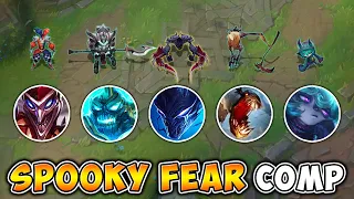 WE PLAYED THE SPOOKIEST FEAR COMP AND JUMP SCARE THE ENEMY! (5 FEARS 1 TEAM)