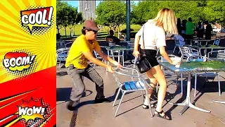 Chair pulling prank  | Funny video compilation Chair Pulling | prank funny