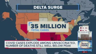 Rush Hour: US hits 70% vaccination goal as Covid cases spike; Miami officers charged with battery