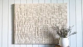 DIY LEANNE FORD'S CRATE & BARREL ART DECOR PIECE // CRATE & BARREL DUPE