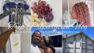 TRIP PREPARATION VLOG:Trying a new Church ||baby clothes shopping ||new hairdo|| shopping and more