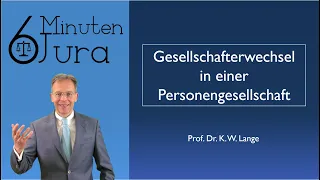 Gesellschafterwechsel in einer Personengesellschaft (MoPeG)