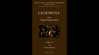 Lacrimosa - Mozart (for Horn in F  and Piano/Organ)