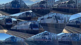 NJ Transit Main/Bergen County Line Trains At Waldwick 2/7/24