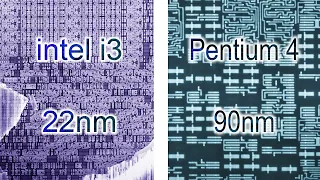 CPU: 22nm vs 90nm- what's the difference in electron microscope?