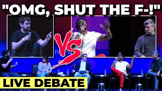 "GET MAD AND CRY ALL YOU WANT" - 1v3 Vs Niko House, Peter Coffin, Arielle Scarcella | LIVE DEBATE