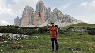 Rienzwand | Westliche Zinne | Cima Ovest di Lavaredo | North face | Cassin - Ratti