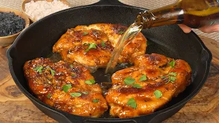 I have never eaten chicken breast so delicious! Simple, quick and delicious