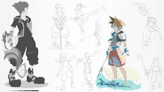 Drawing Sora From Kingdom Hearts ❤️ 🧑‍🎨 #gesturedrawing #fanart #kingdomhearts