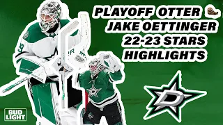 Jake Oettinger Stanley Cup Playoffs 2022-23 Dallas Stars Highlights