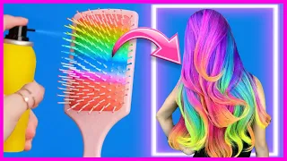 SORPRENDENTE TRUCO PARA PINTAR TU CABELLO DE COLORES | PROBANDO TRUCOS DE INTERNET | NatyGloss