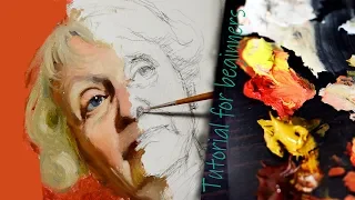 How should beginners paint portraits in oils? Tutorial with Sergey Gusev.