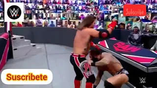 AJ Styles vs Jaxson Ryker WWE Raw Español 24/5/2021