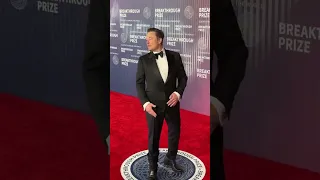 Elon Musk doing Fortnite Emotes at Breakthrough Prize Ceremony 2024