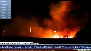 Starship Hopper Causes Massive Fire!!!