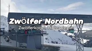 12EUB Zwölfer Nordbahn - Zwölferkogel, Hinterglemm | DS Doppelklemme, Stehgondeln ✝️(2024)