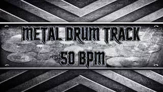 Hyper Slow Metal Drum Track 50 BPM (HQ,HD)