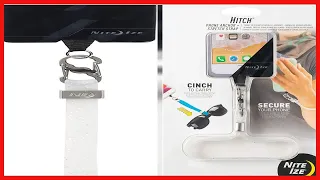 Nite Ize Hitch Phone Anchor + Stretch Strap, Adjustable Lanyard Clips To Phone, Cinch Earbuds Case/