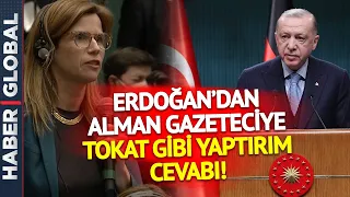 Erdoğan'dan Alman Gazeteciye Tokat Gibi Yaptırım Cevabı: Rusya'ya Rağmen Yaptık!