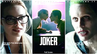 Joker Full Screen Whatsapp Status | Joker | Harley Quin | Sucide Squad | Whitecrown | Full Screen