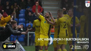 21/22 HIGHLIGHTS | AFC Wimbledon 1-1 Burton Albion