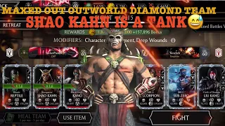 FW Elder Survivor’s Mode| Shao Kahn Is Slow But Insane|Maxed Outworld Diamond Team|MK Mobile Gaming