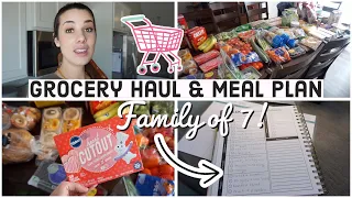 $240 GROCERY HAUL+ MEAL PLAN! (Shopping & Cooking for a LARGE FAMILY)