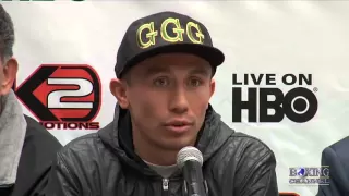 Gennady Golovkin vs. Curtis Stevens - tension was in the air for their last press conference.