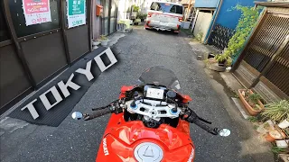 Such a Beautiful Panigale V4S Superbike Ride in Tokyo
