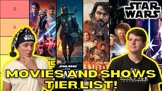 Star Wars Movies and Shows Tier List! (Including Andor and Tales of the Jedi)