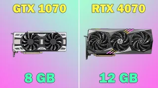 GTX 1070 vs RTX 4070. Gaming Test