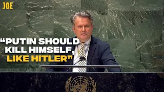 Ukraine's ambassador to the UN says Putin should kill himself like Hitler