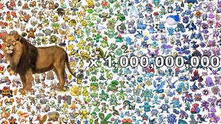 Can 1 Billion Lions Defeat All 893 Pokemon?