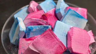 HAPPY BIRTHDAY TO @ARPITA_NANDI22 ~ SLICE DYED PINK AND BLUE GYM CHALK ~ ODDLY SATISFYING~ SLEEPAID