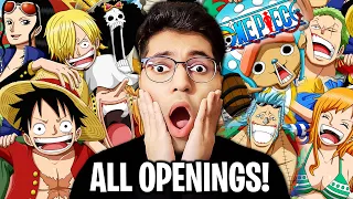 ONE PIECE Openings Reaction for the FIRST TIME! (1-25)
